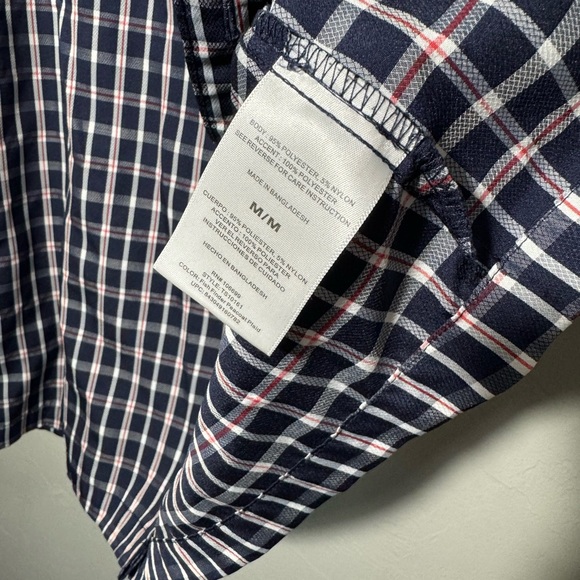 Habbit Outdoors Gear Vented Moisture Wicking Shirt Size M, Blue/red/white 🇺🇸 - Picture 3 of 4